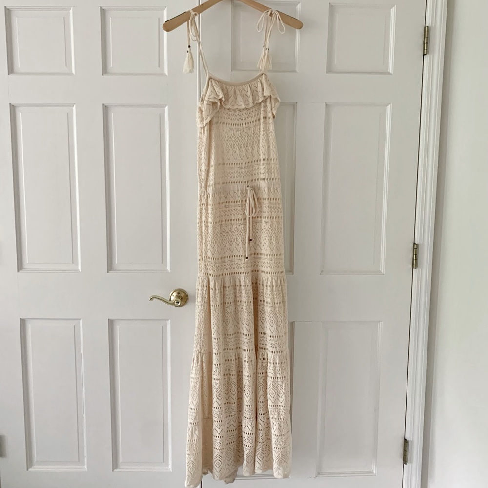 ba&sh Cal Crochet Maxi Dress